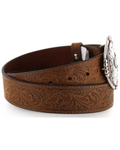 Cody James Men's Bronc Buckle Tooled Leather Belt 7 Cody James Men's Bronc Buckle Tooled Leather Belt -New Cody James 1202H7 22 D1