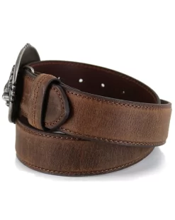 Cody James Men's Patriotic Eagle Leather Belt
