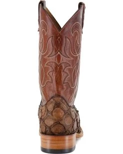 Cody James Men's Pirarucu Exotic Boots - Broad Square Toe -New Cody James 2000205076 200 BK