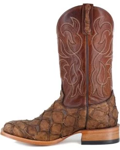 Cody James Men's Pirarucu Exotic Boots - Broad Square Toe -New Cody James 2000205076 200 LT