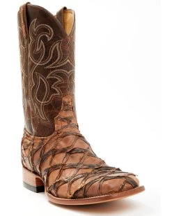 Cody James Men's Pirarucu Exotic Boots - Broad Square Toe -New Cody James 2000205076 200 P1