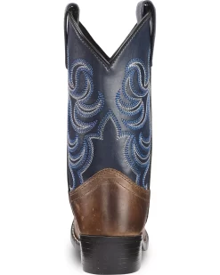Cody James Boys' Two-Tone Embroidered Western Boots - Round Toe -New Cody James 2000221649 200 BK