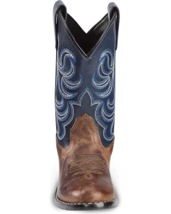 Cody James Boys' Two-Tone Embroidered Western Boots - Round Toe -New Cody James 2000221649 200 FT