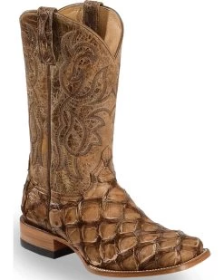Cody James Men's Pirarucu Exotic Boots - Broad Square Toe -New Cody James 2000231407 200 P1