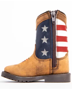 Cody James Toddler Boys' USA Flag Western Boots - Broad Square Toe -New Cody James 2000253466 200 P3