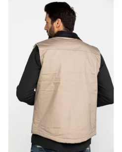 Cody James Men's Tan Ranchero Timberwolf Canvas Vest 9 Cody James Men's Tan Ranchero Timberwolf Canvas Vest -New Cody James 2000282528 280 P3