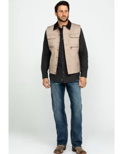 Cody James Men's Tan Ranchero Timberwolf Canvas Vest 13 Cody James Men's Tan Ranchero Timberwolf Canvas Vest -New Cody James 2000282528 280 P7