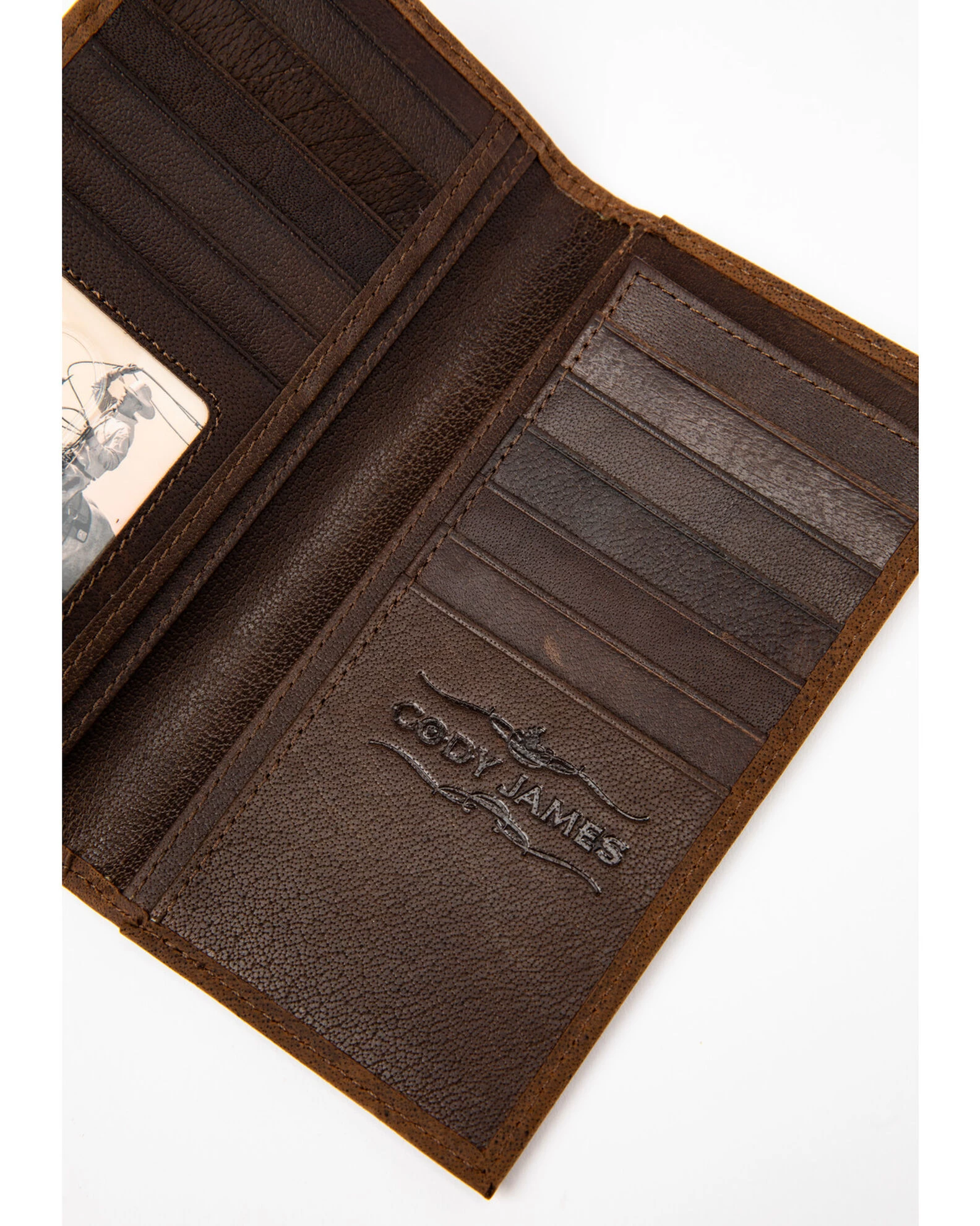 Cody James Men's Americana Leather Checkbook Wallet 3 Cody James Men's Americana Leather Checkbook Wallet - Image 3