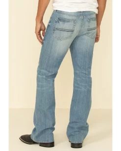 Cody James Men's Hamshackle Light Wash Stretch Relaxed Boot Jeans