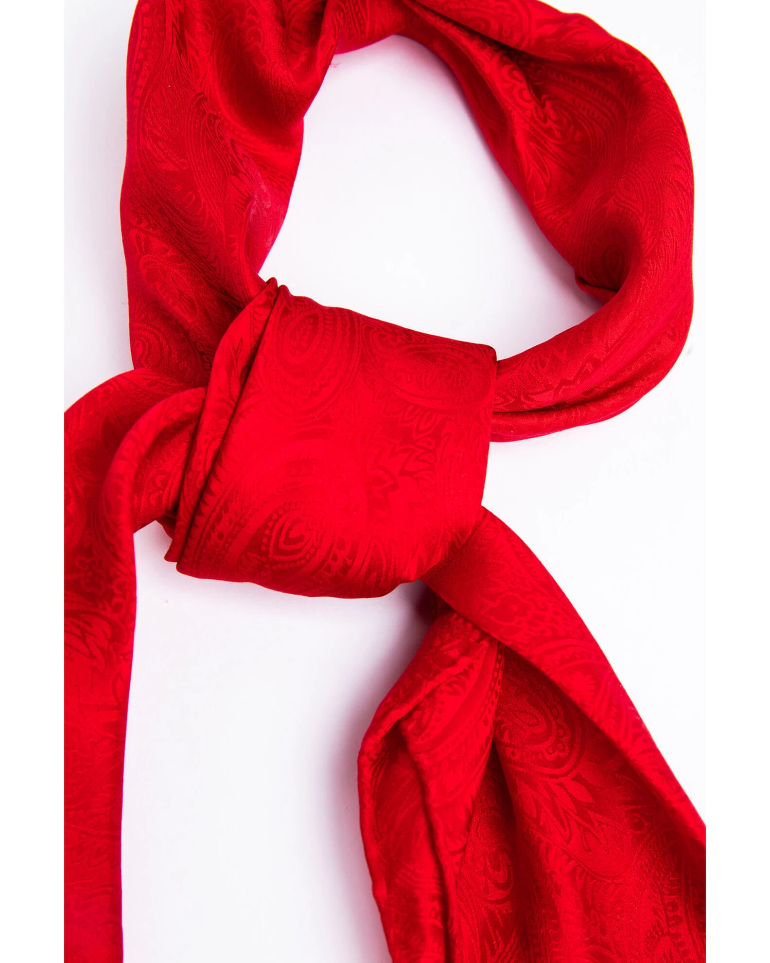 Cody James Men's Red Silk Jacquard Scarf 2 Cody James Men's Red Silk Jacquard Scarf - Image 2