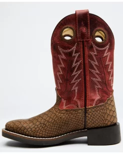 Cody James Boys' Reptile Print Western Boots - Broad Square Toe -New Cody James 2000328726 920 P4