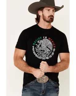 Cody James Men's Black Born In Mexico Graphic T-Shirt  -New Cody James 2000332445 001 P4