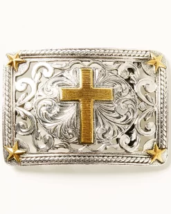 Cody James Men's Filigree Cross Buckle
