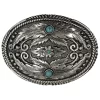 Cody James Men's Fancy Feathers Turquoise Buckle