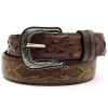 Cody James Men's Full-Quill Ostrich Embroidered Western Belt