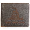 Cody James Men's Brown Don't Tread On Me Bifold Wallet