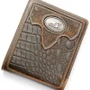 Cody James Men's Croc Embossed Bifold Wallet