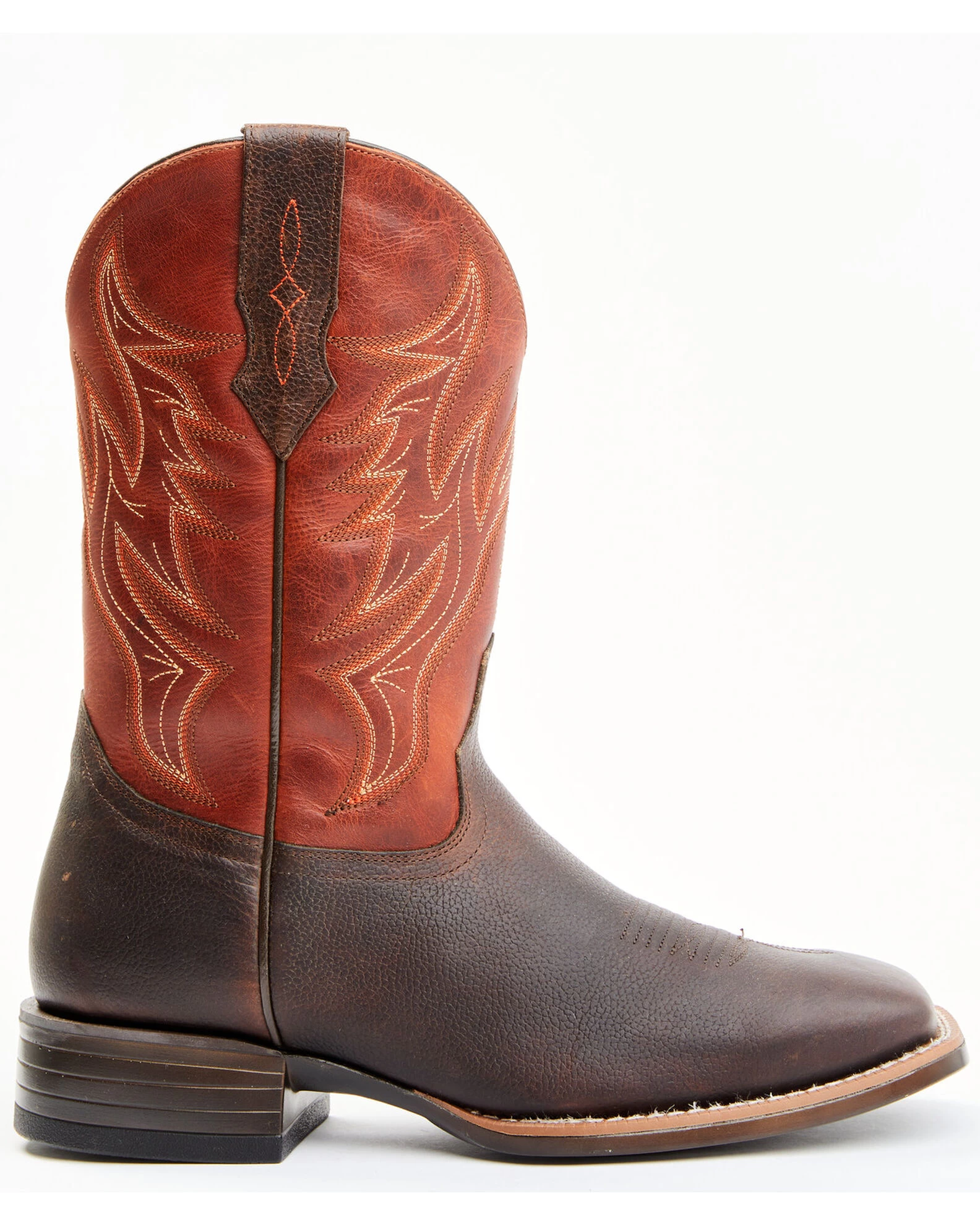 Cody James Men's Orange Hoverfly Performance Western Boots - Broad Square Toe 2 Cody James Men's Orange Hoverfly Performance Western Boots - Broad Square Toe - Image 2