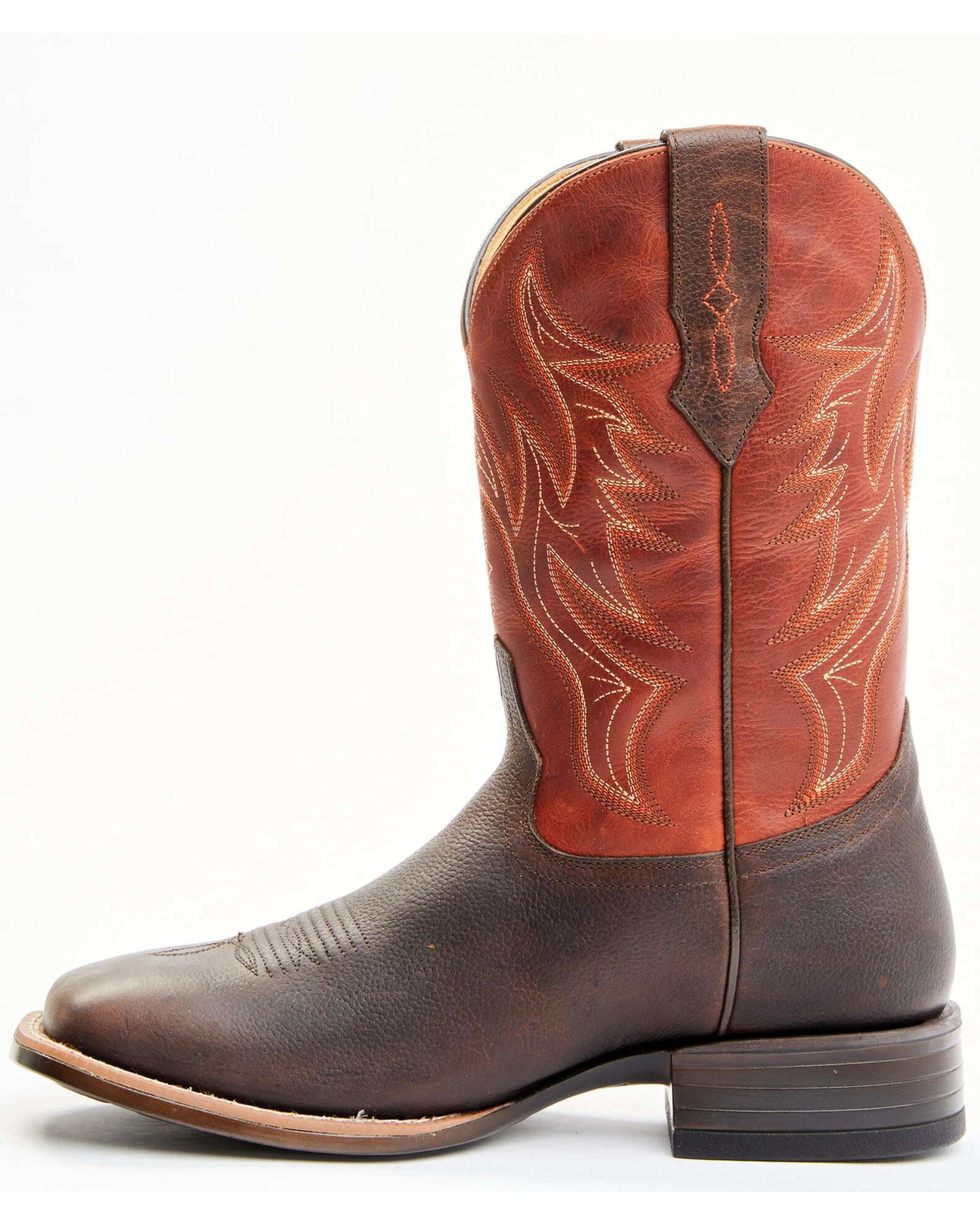 Cody James Men's Orange Hoverfly Performance Western Boots - Broad Square Toe 3 Cody James Men's Orange Hoverfly Performance Western Boots - Broad Square Toe - Image 3