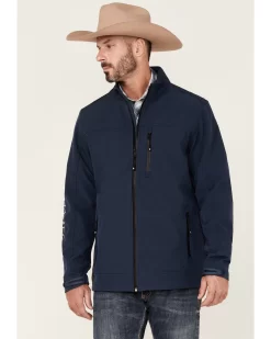 Cody James Core Men's Steamboat Logo Zip-Front Softshell JacketĀ