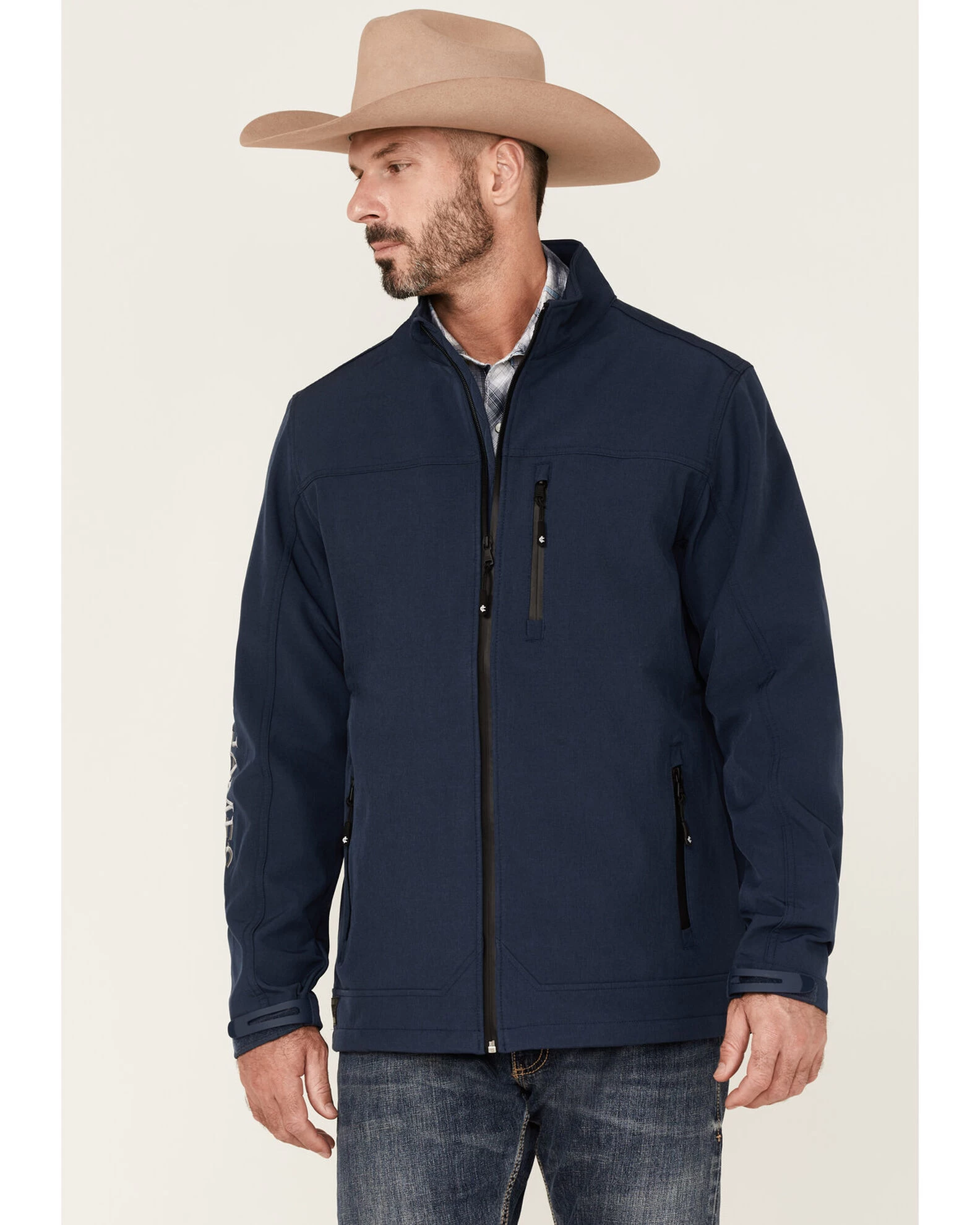 Cody James Core Men's Steamboat Logo Zip-Front Softshell Jacket 1 Cody James Core Men's Steamboat Logo Zip-Front Softshell Jacket