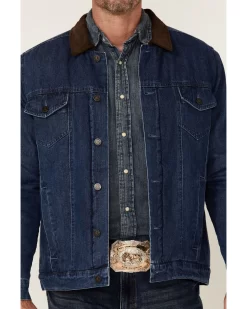 Cody James Men's Grand Teton 3.0 Sherpa-Lined Button-Front Denim Jacket  -New Cody James 2000343282 402 P4