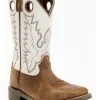 Cody James Boys' Pull On Leather Western Boots - Broad Square Toe 