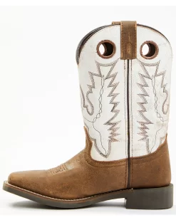 Cody James Boys' Pull On Leather Western Boots - Broad Square Toe  -New Cody James 2000346554 200 P3