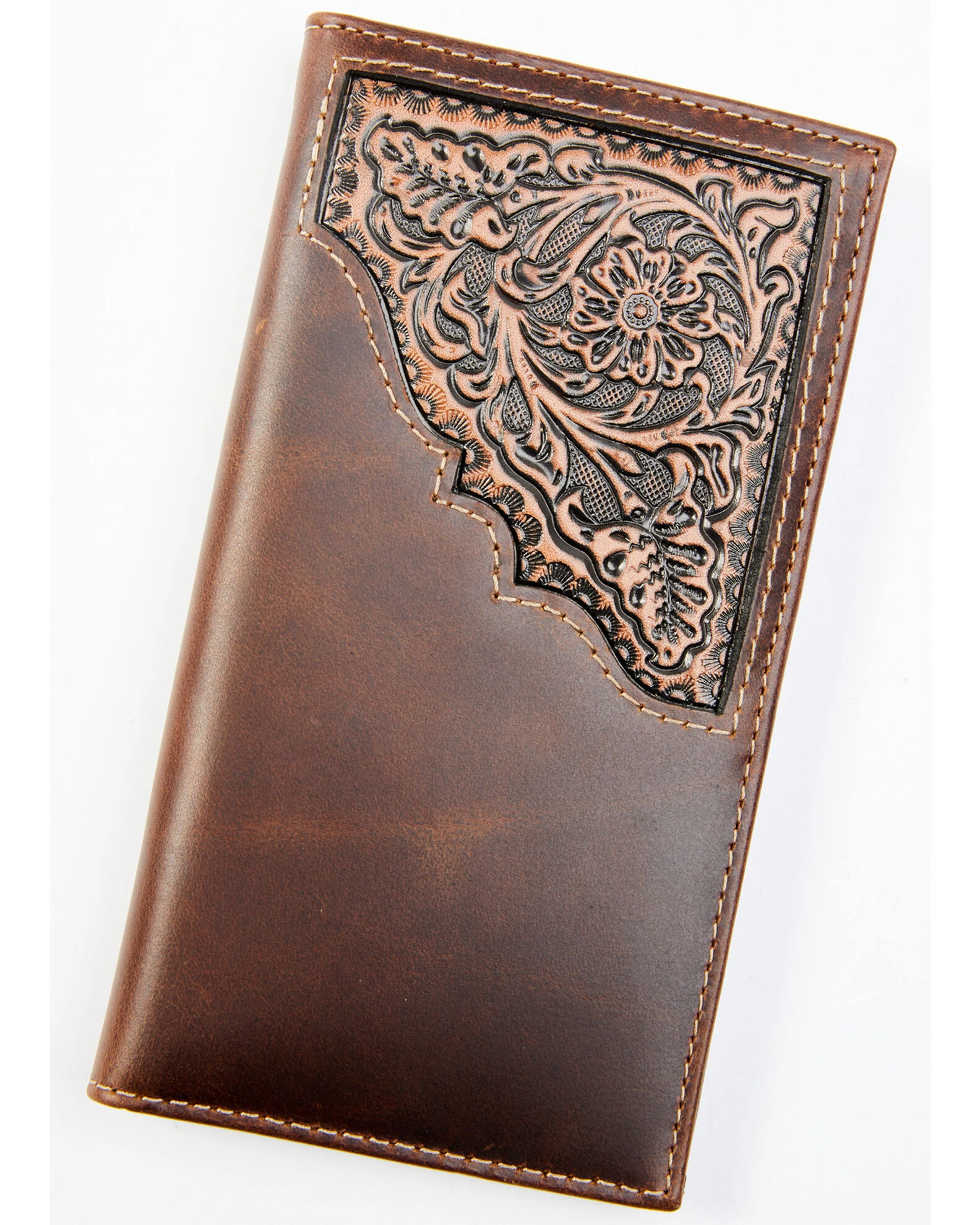 Cody James Men's Brown Rodeo Tooled Leather Wallet 2 Cody James Men's Brown Rodeo Tooled Leather Wallet - Image 2
