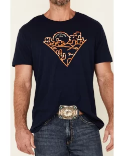 Cody James Men's Navy Poncho Desert Graphic Short Sleeve T-Shirt  -New Cody James 2000347473 400 P3