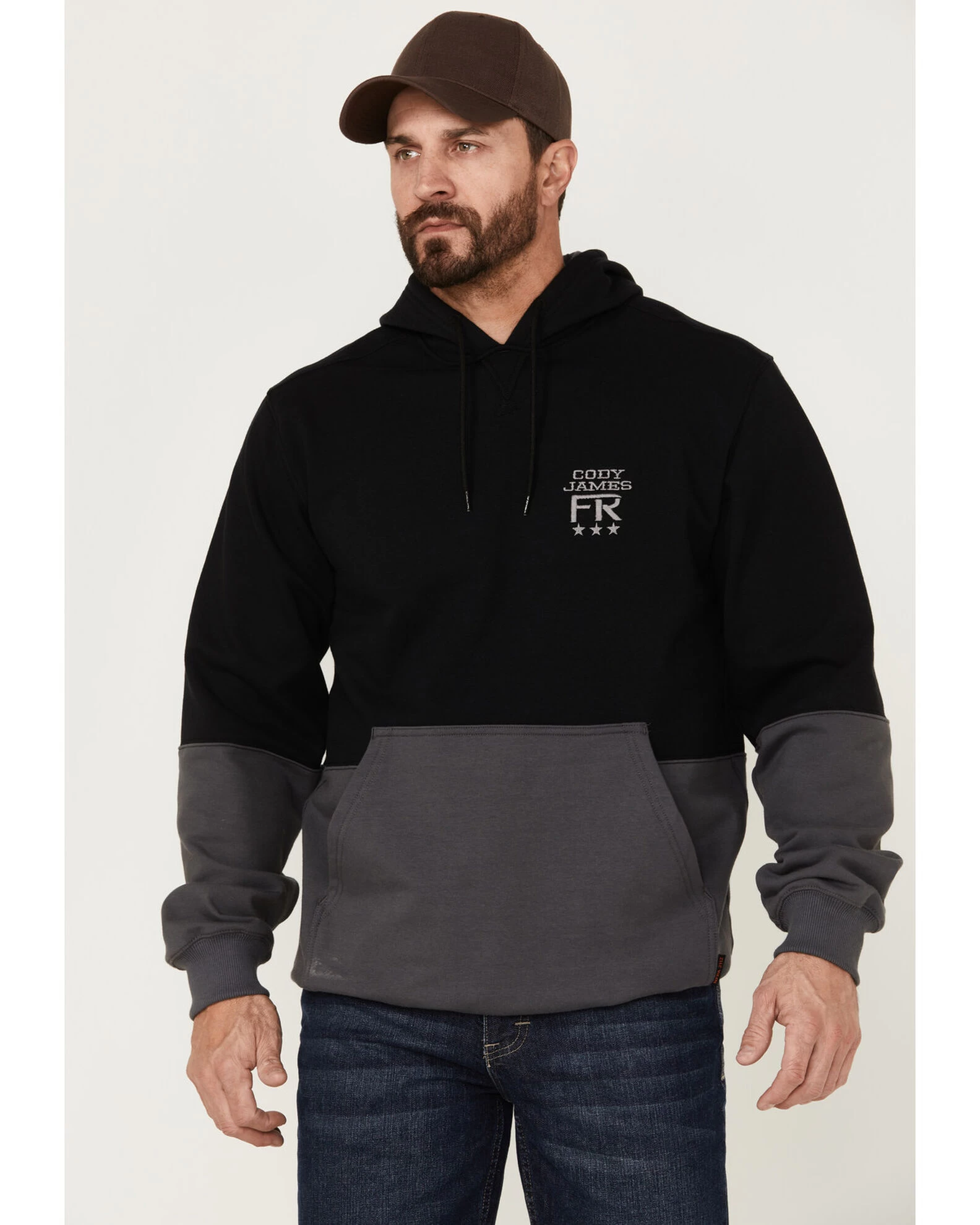 Cody James Men's FR Fleece Solid Hooded Work Sweatshirt 1 Cody James Men's FR Fleece Solid Hooded Work Sweatshirt