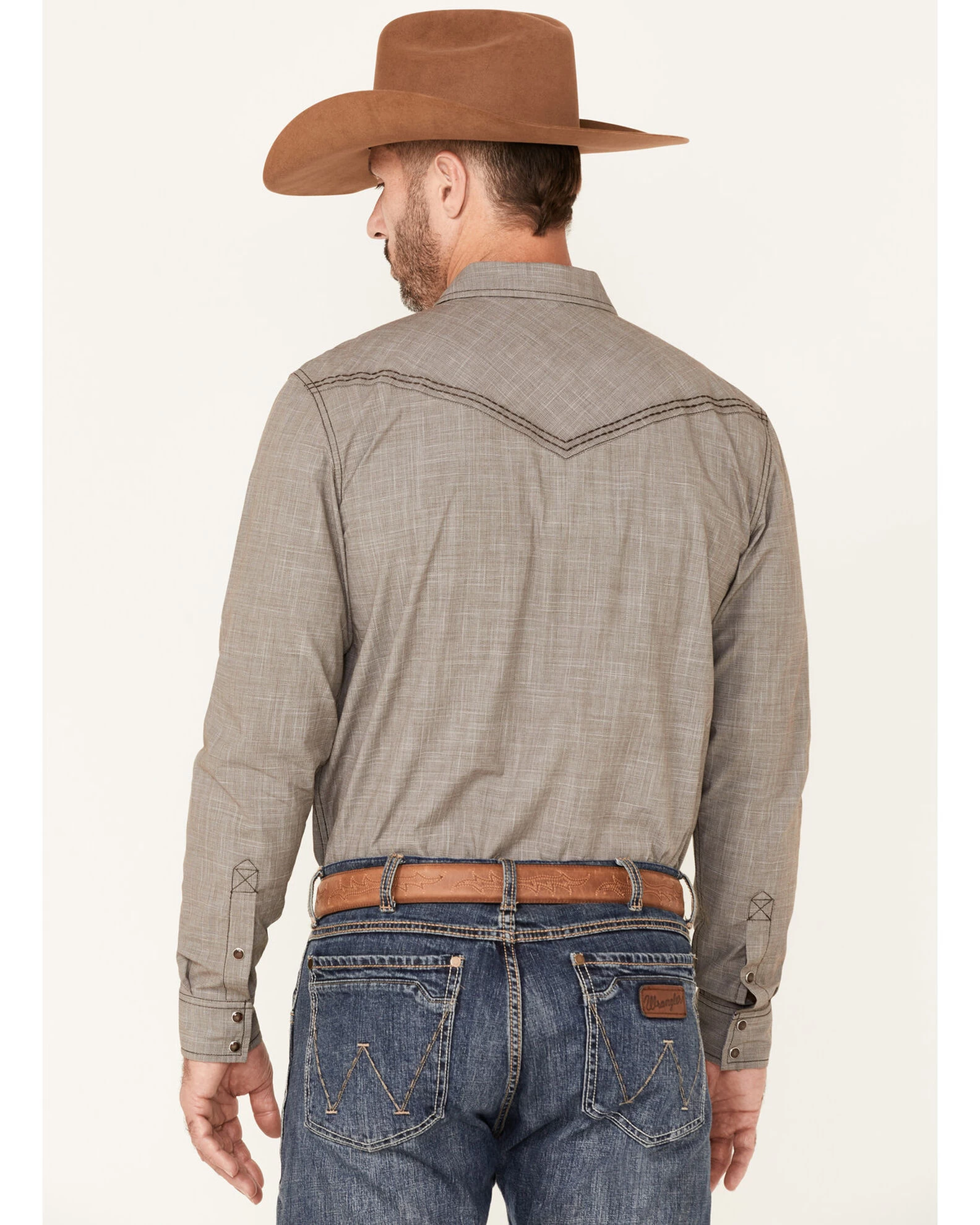 Cody James Men's Decree Solid Chambray Long Sleeve Snap Western Shirt - Big & Tall 4 Cody James Men's Decree Solid Chambray Long Sleeve Snap Western Shirt - Big & Tall - Image 4