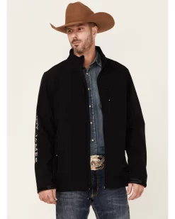 Cody James Core Men's Serape Logo Sleeve Zip-Front Steamboat JacketĀ