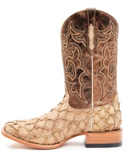 Cody James Men's Exotic Pirarucu Western Boots - Broad Square Toe  -New Cody James 2000351584 280 P3
