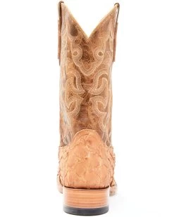 Cody James Men's Caramel Matte Pirarucu Exotic Western Boots - Broad Square Toe -New Cody James 2000351586 255 P5 1