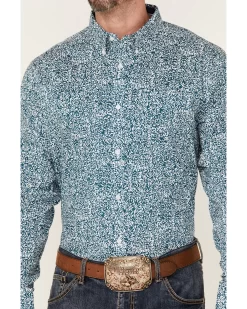 Cody James Core Men's Workforce Floral Print Long Sleeve Button-Down Western Shirt  -New Cody James 2000351664 941 P3