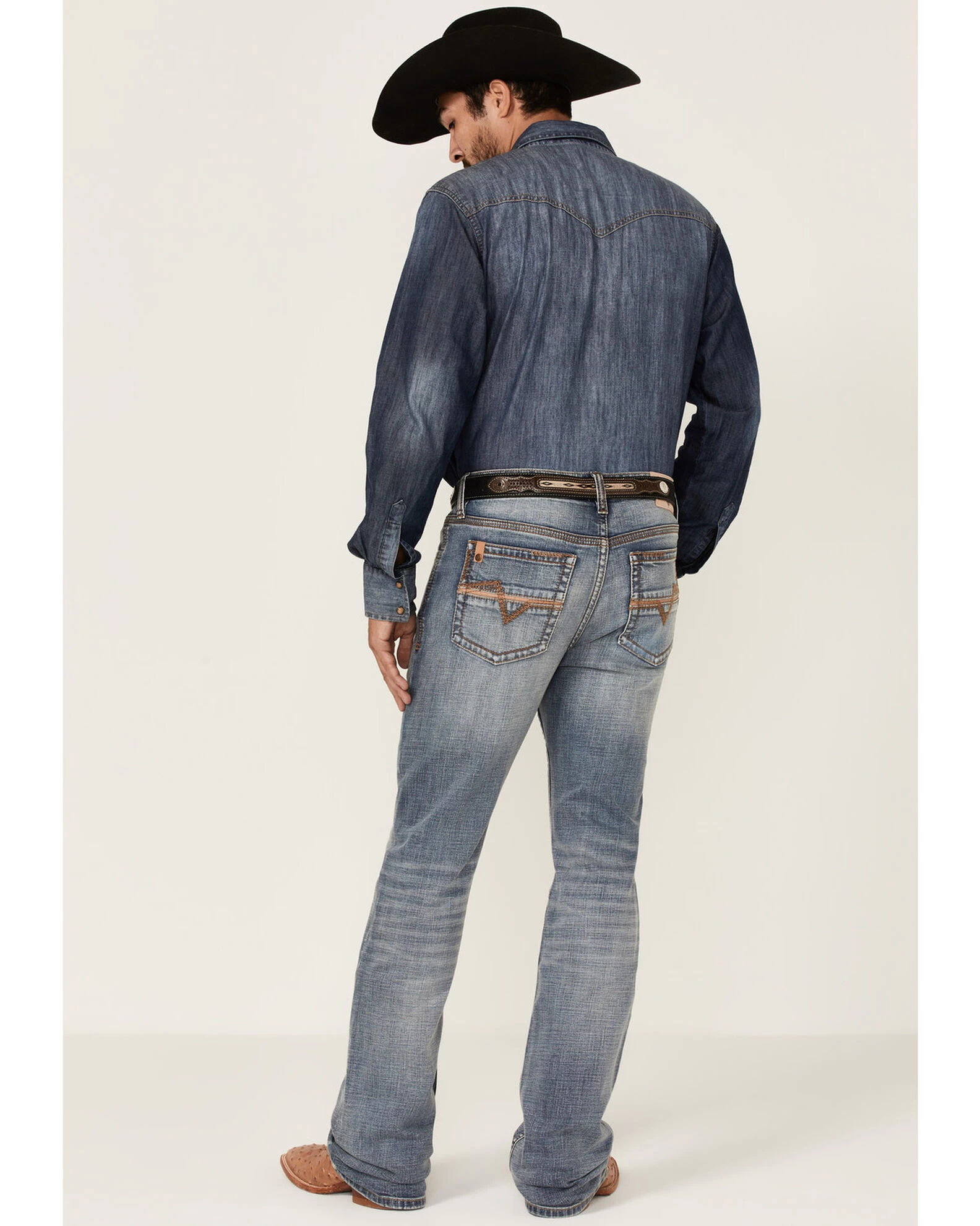 Cody James Core Men's Bear Down Light Wash Stretch Slim Bootcut Jeans 3 Cody James Core Men's Bear Down Light Wash Stretch Slim Bootcut Jeans - Image 3