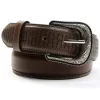 Cody James Men's Basket Weave Embossed Billet Leather Belt 