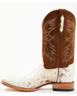 Cody James Men's Bone Python Exotic Western Boot - Broad Square Toe -New Cody James 2000356761 200 P3