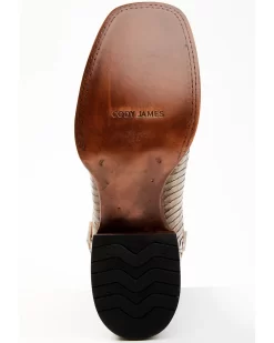 Cody James Men's Cobra Brown Exotic Western Boots - Broad Square Toe  -New Cody James 2000356778 200 P7