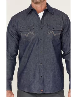 Cody James Men's FR Denim Mount Vernon Long Sleeve Snap Work Shirt 6 Cody James Men's FR Denim Mount Vernon Long Sleeve Snap Work Shirt -New Cody James 2000357966 402 P3