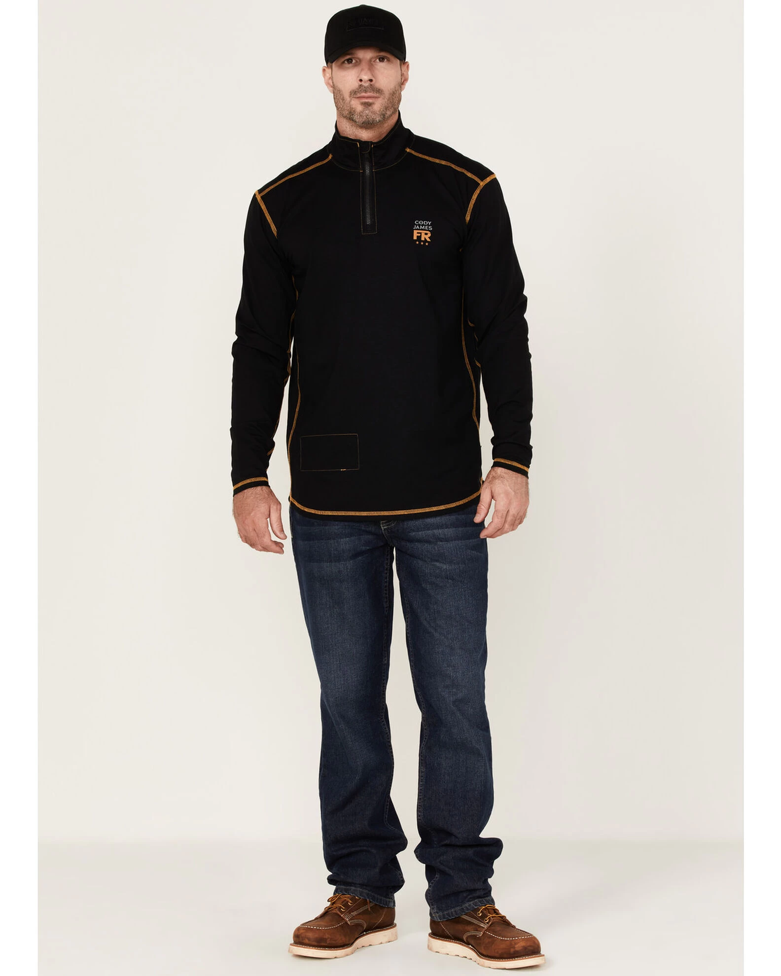 Cody James Men's FR Knit 1/4 Zip-Front Work Pullover 2 Cody James Men's FR Knit 1/4 Zip-Front Work Pullover - Image 2