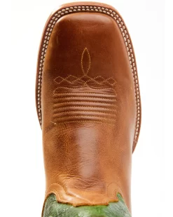 Cody James Men's Peridot Green Leather Western Boots - Broad Square Toe  -New Cody James 2000358811 300 P6