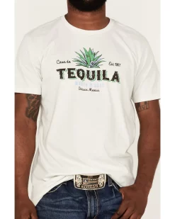 Cody James Men's Tequila Shot Ivory Graphic Short Sleeve T-Shirt  -New Cody James 2000359065 103 P3