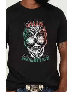 Cody James Men's Viva Mexico Muertos Skull Graphic Short Sleeve T-Shirt  -New Cody James 2000359069 001 P3