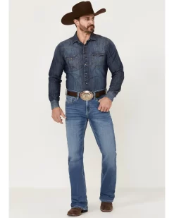 Cody James Men's Silverton Light Wash Stretch Relaxed Bootcut Jeans 