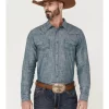 Cody James Men's Hotspot Solid Long Sleeve Snap Western Shirt 