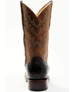 Cody James Men's Saddle Black Full-Quill Ostrich Exotic Western Boots - Broad Square Toe -New Cody James 2000359778 001 P5 1