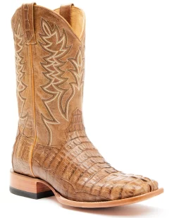 Cody James Men's Exotic Caiman Tail Western Boots - Broad Square Toe