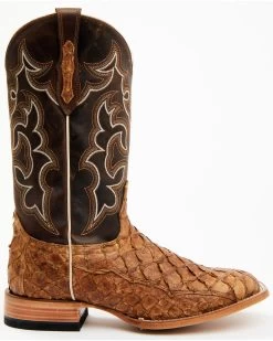 Cody James Men's Exotic Pirarucu Skin Western Boots - Broad Square Toe -New Cody James 2000360835 200 P2